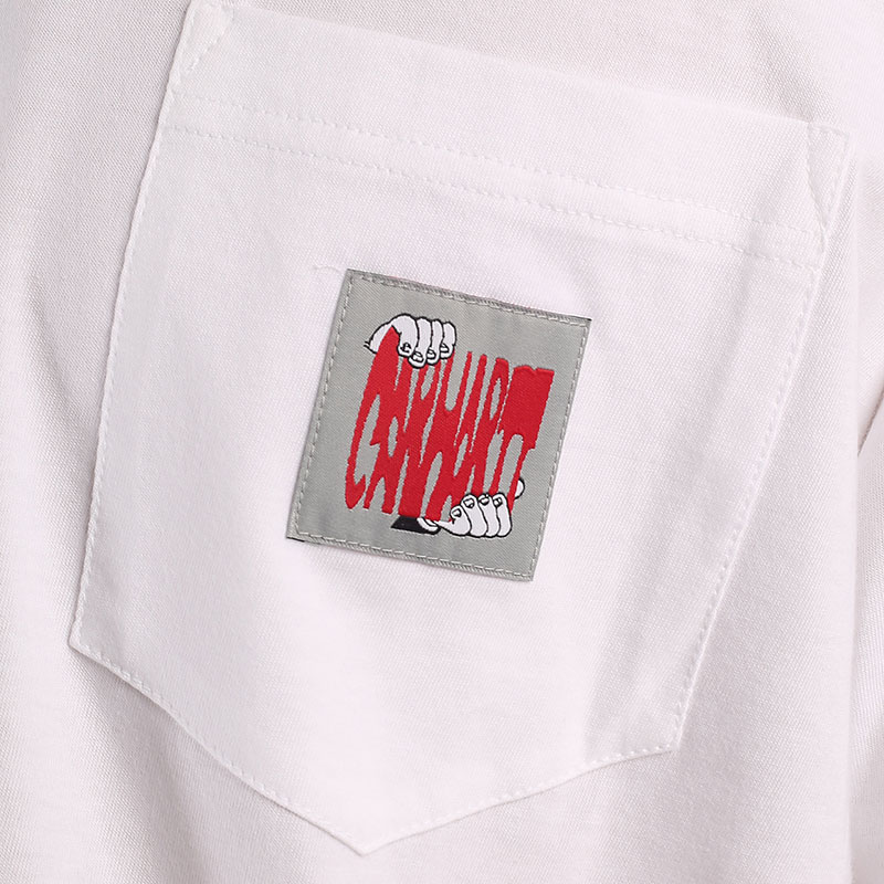 мужская белая футболка Carhartt WIP S/S Stretch Pocket T-Shirt I031831-white - цена, описание, фото 2